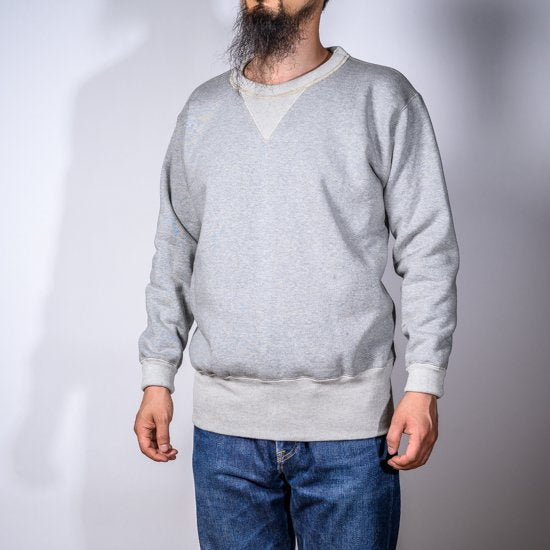 両Vトレーナー グレー Loop Wheeled V Sweater Gray