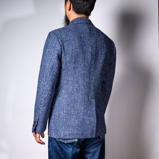 Tailored Jacket Hand Woven Tweed Ice Gray