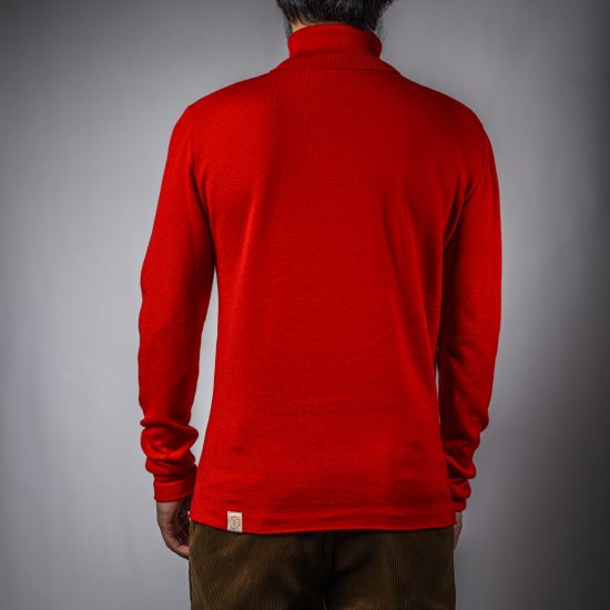 タートルネックセーター レッド  Turtle Neck Sweater Red