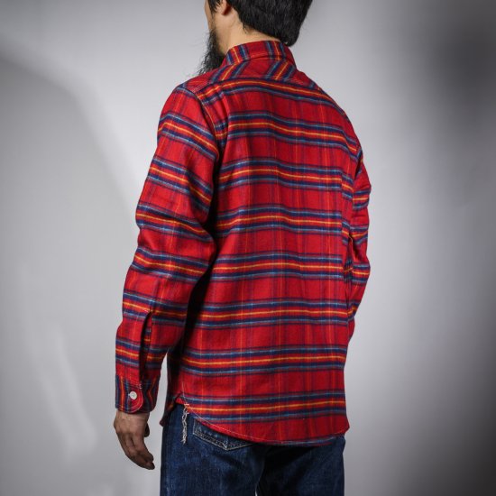 BONCOURA ワークシャツ レッドチェック  Work Shirt Flannel Red Tartan