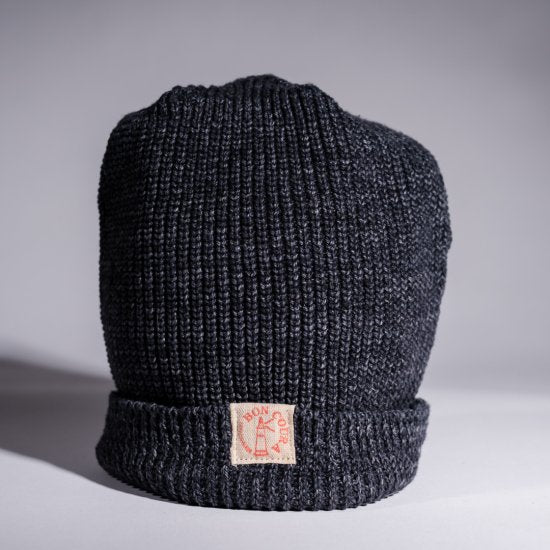 Knit Cap Heather charcoal Cotton