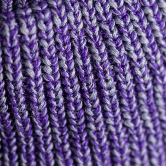 Knit Cap Heather purple Cotton