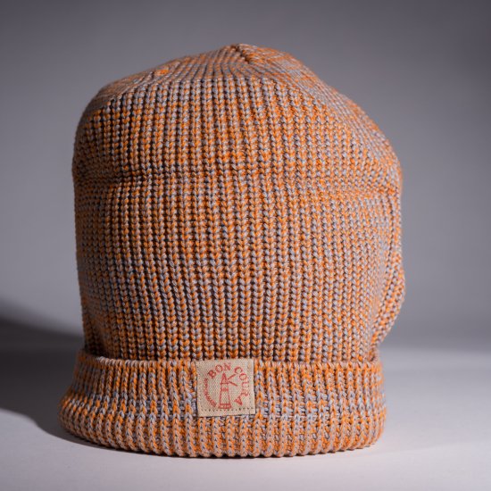 Knit Cap Heather orange Cotton