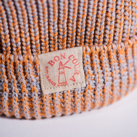 Knit Cap Heather orange Cotton