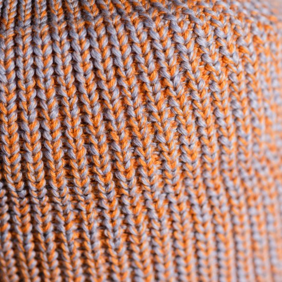 Knit Cap Heather orange Cotton