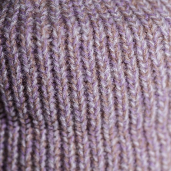 Bonnet Tricot Heather rose violet Laine Dead Stock Yarn