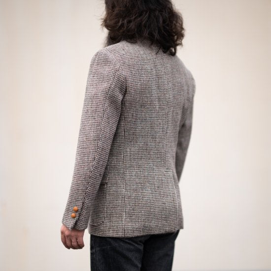 Tailored Jacket Hand Woven Tweed moss green